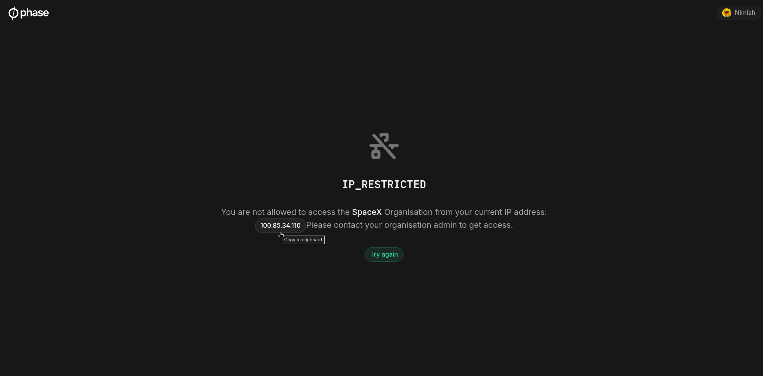 user-account-phase-console-access-denied